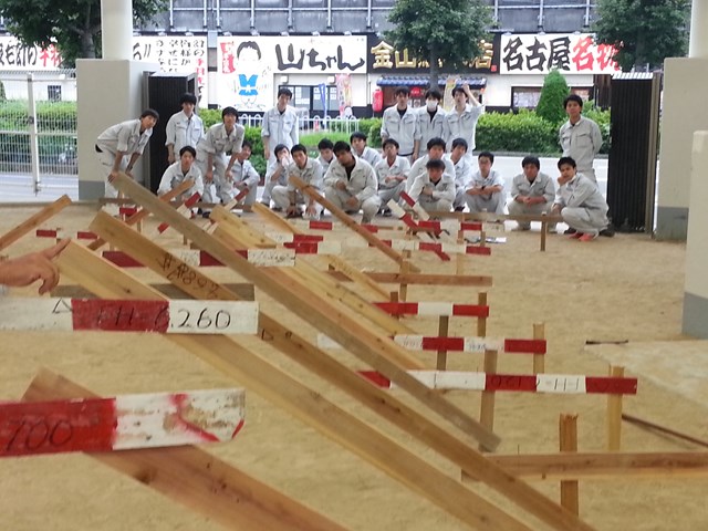 丁張を組みました 土木 測量系学科 Topics一覧 建設 デザインの総合カレッジ 東海工業専門学校金山校 丁張を組みました 土木 測量系学科 Topics一覧 建設 デザインの総合カレッジ 東海工業専門学校金山校